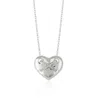 Spero London Women's Heart X Necklace In Sterling Silver Gold Vermeil - Silver In Metallic