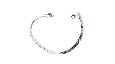 Spero London Women's Herringbone Sterling Silver Snake Bracelet - Silver