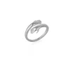 Spero London Women's Hug Ring With Hands Sterling Silver  - Silver In Silver
