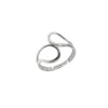 Spero London Women's Intercepting Circles New Sterling Silver Ring - Silver In Silver