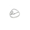 Spero London Women's Intercepting Circles Sterling Silver Statement Signature Ring - Silver In Silver