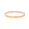 Spero London Women's Itallian Herringbone Sterling Silver Snake Chain Bracelet - Rose Gold In Gold