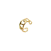Spero London Women's Large Chain Ring Sterling Silver - Gold In Gold