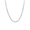 Spero London Women's Large Herringbone Sterling Silver Flat Snake Chain - Silver In Silver