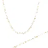 Spero London Women's Love Heart Sterling Silver Chain Bracelet & Necklace Set - Gold