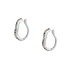 Spero London Women's Molten Rainbow Sterling Silver Ear Cuff - Pair