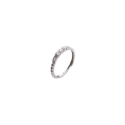 Spero London Women's Multi Gem Cz Stacking Ring In Sterling Silver - Silver