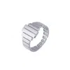 Spero London Women's Multi Layered Rectangular Sterling Silver Ring - Silver In Silver