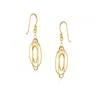 Spero London Women's Nested Loop 3d Drop Earrings In Sterling Silver - Gold