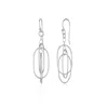 Spero London Women's Nested Loop 3d Drop Earrings In Sterling Silver