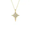 Spero London Women's Northern Star Polaris Starburst Sterling Silver Necklace - Gold In Gold