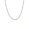 Spero London Women's Rainbow Colourful Sterling Silver Tennis Necklace In Gray