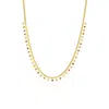 Spero London Rainbow Multiple Star Station Necklace Sterling Silver In Gold