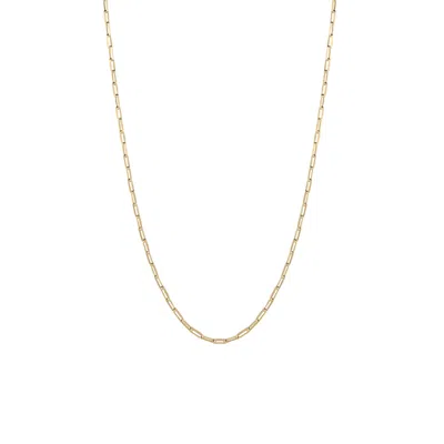 Spero London Women's Rectangular Link Chain Sterling Silver Necklace - Gold
