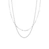 Spero London Women's Semi Twisted & Paperclip Chain Sterling Silver Layering Necklace Set - Silver In Silver
