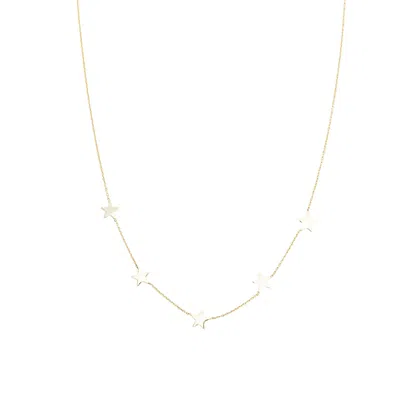 Spero London Women's Star Sterling Silver Necklace - Gold