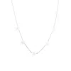 Spero London Star Sterling Silver Station Necklace In Metallic
