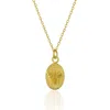 Spero London Women's Sterling Silver Bee Chain Pendant Necklace - Gold In Gold