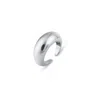 Spero London Women's Sterling Silver Dome Crescent Ring - Silver In Silver