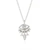 Spero London Women's Sterling Silver Eye Evil Eye Pendant Necklace - Silver In Silver