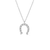 Spero London Sterling Silver Horseshoe Equestrian Necklace