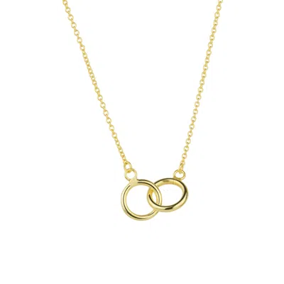 Spero London Women's Sterling Silver Interlink Circles Necklace - Gold