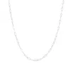 Spero London Women's Sterling Silver Large Rectangular Chain Necklace - Silver In Silver