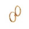 Spero London Women's Sterling Silver Oval Small Hoop Earring - Rose Gold In Gold