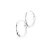 Spero London Women's Sterling Silver Oval Small Hoop Earring - Silver In Silver
