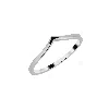 Spero London Women's Sterling Silver Plain Polished Wishbone V Ring - Silver