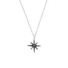 Spero London Women's Sterling Silver Rainbow Starburst Necklace In Silver
