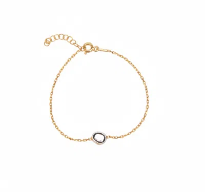 Spero London Women's Sterling Silver Raw Uncut Polki Diamond Bracelet - Gold