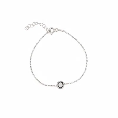 Spero London Women's Sterling Silver Raw Uncut Polki Diamond Bracelet - Silver In White