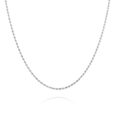 Spero London Women's Sterling Silver Rope Chain Necklace - Silver