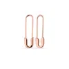 Spero London Sterling Silver Safety Pin Earring In Gold