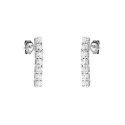 Spero London Women's Sterling Silver Tennis Earrings