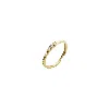 Spero London Women's Sterling Silver Three Round Gem Stacking Ring - Gold