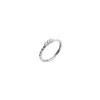 Spero London Women's Sterling Silver Three Round Gem Stacking Ring - Silver
