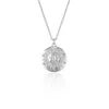 Spero London Women's Sun Silhouette Sterling Silver Necklace - Silver