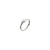 Spero London Women's Three Baugette Gemstone Sterling Silver Ring - Silver In Silver