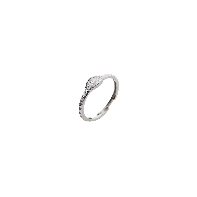 Spero London Women's Three Baugette Gemstone Sterling Silver Ring - Silver
