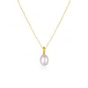 Spero London Women's Treasures Baroque Seed Pearl Pendant Sterling Silver Necklace - Gold In Gold