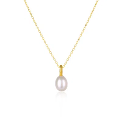 Spero London Women's Treasures Baroque Seed Pearl Pendant Sterling Silver Necklace - Gold