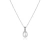 Spero London Women's Treasures Baroque Seed Pearl Pendant Sterling Silver Necklace - Silver In Silver
