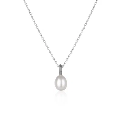 Spero London Women's Treasures Baroque Seed Pearl Pendant Sterling Silver Necklace - Silver