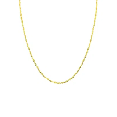 Spero London Women's Twisted Beaded Sterling Silver Italian Chain Necklace - Gold