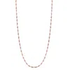 Spero London Women's Twisted Curb Singapore Sterling Silver Chain Adjustable Size - Rose Gold In Gold