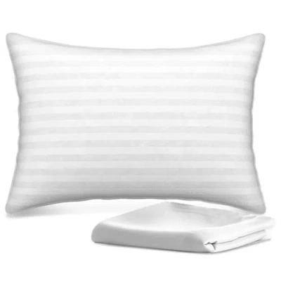 Sperric Cozy Toddler Pillow With Pillowcase Set In White