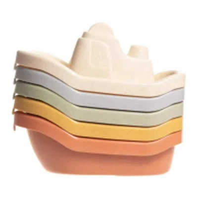 Sperric Kids'  Floating Boats Mold Free Educational Bath Toy 5-piece Set In Multi