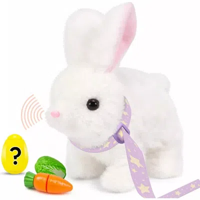 Sperric Kids'  Interactive Easter Plush Bunny Toy Set With Spinner Egg In Multi